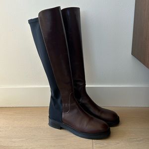 Brown Leather Tall Boots
